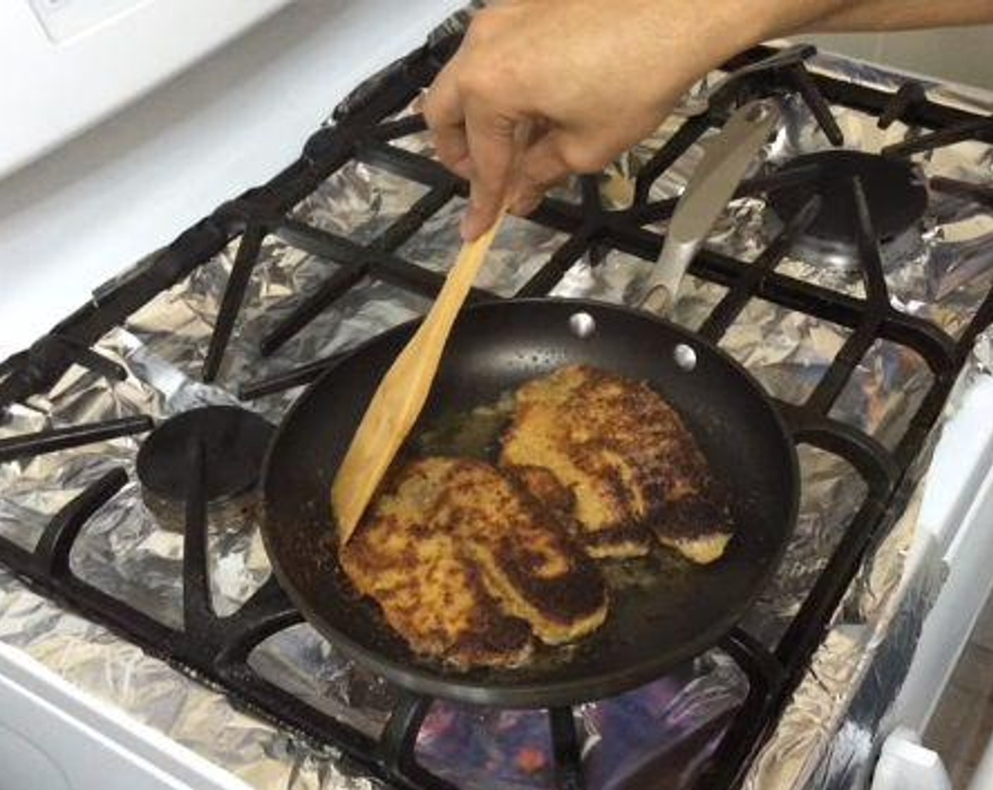 step 4 Melt the Butter (2 Tbsp) together with the Olive Oil (2 Tbsp). Cook each fillet for about 4 minutes until it is nice and golden.