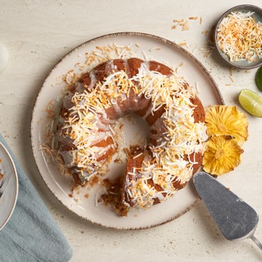 Piña Colada Cake with Coconut Lime Glaze Recipe | SideChef