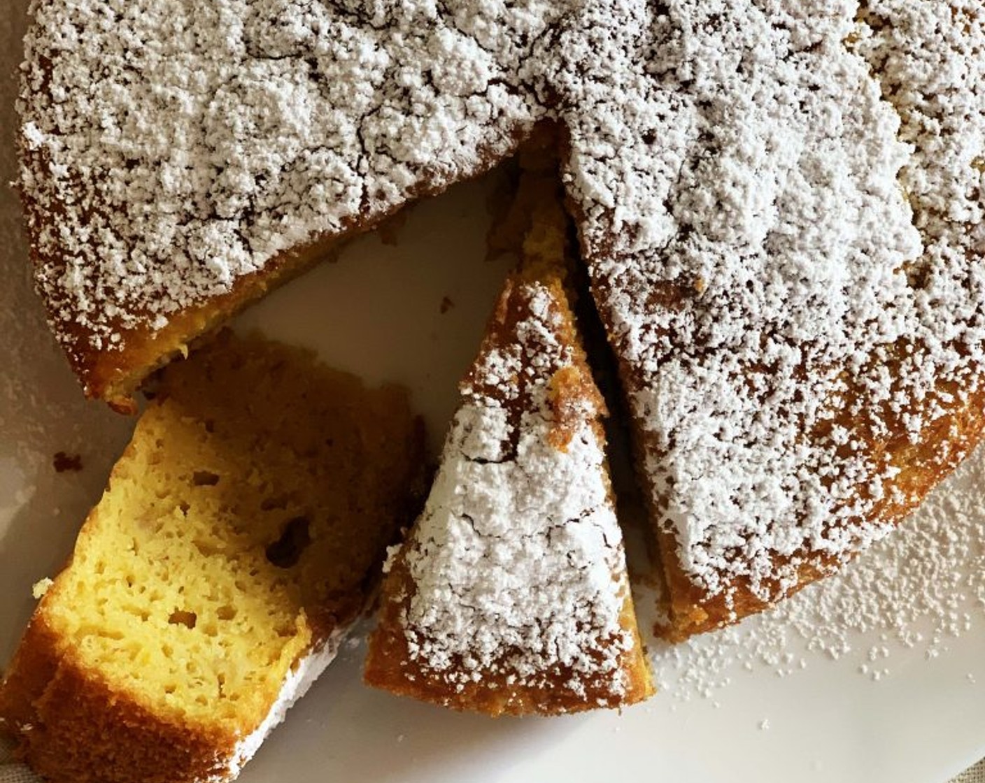 step 7 Take the cake from the oven and let it cool. Dust with Powdered Confectioners Sugar (to taste) before serving.