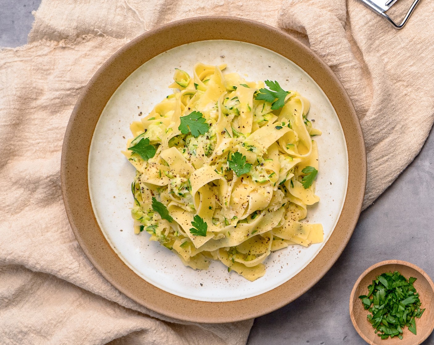 Weeknight Zucchini Lemon Alfredo