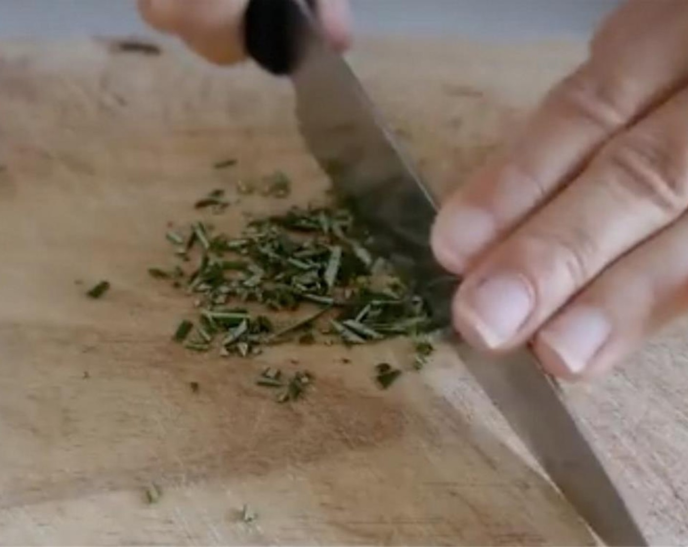 step 1 Chop up the Fresh Rosemary (2 sprigs).