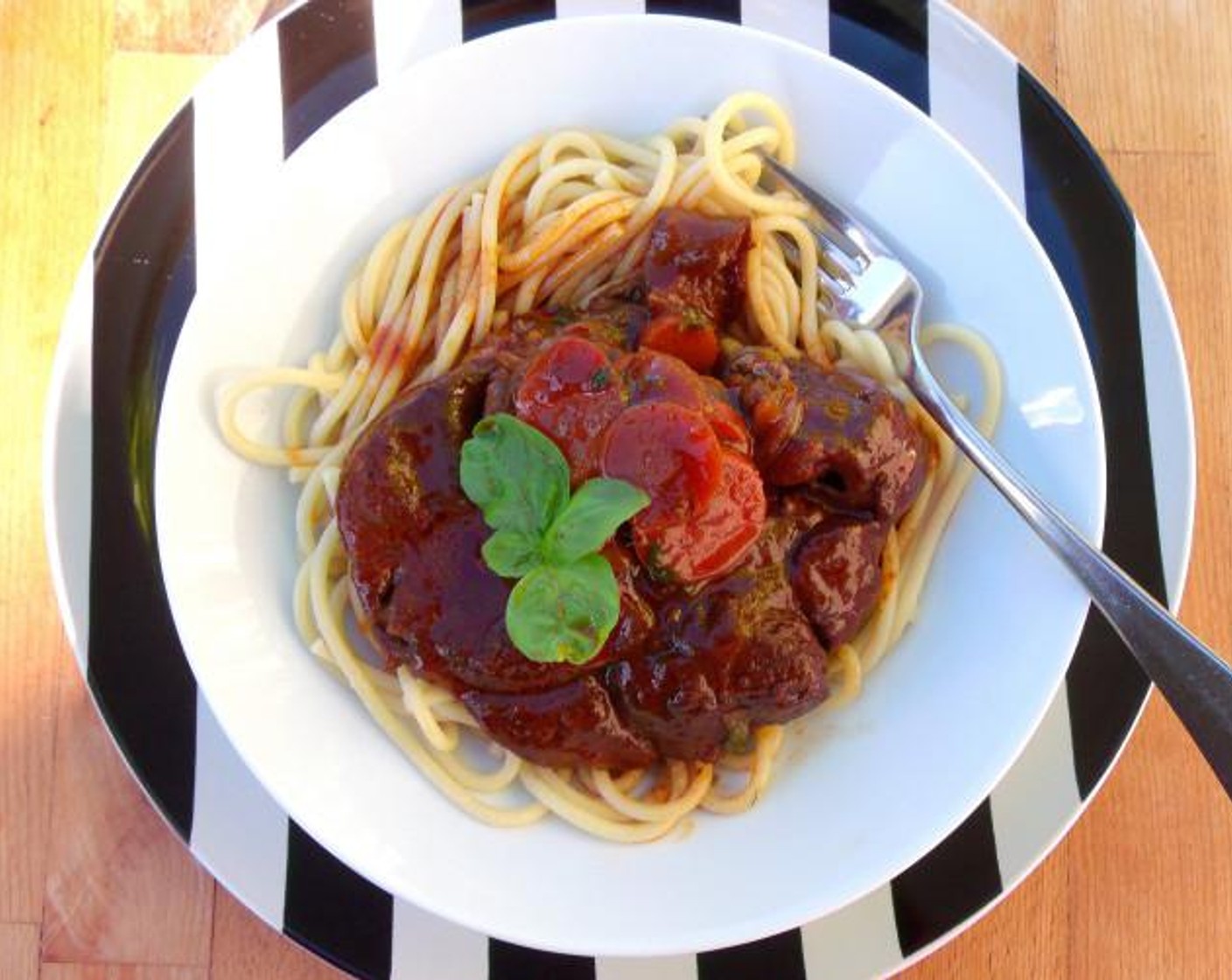 Sliced Beef Shanks Braised in Merlot