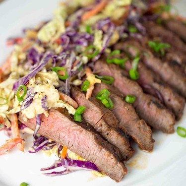 Family Style Marinated Grilled Flat Iron Steak Recipe | SideChef