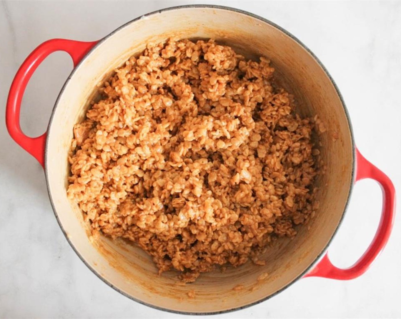 step 2 Turn the heat down to low and stir in the Canned Pumpkin Purée (1/4 cup) and Pumpkin Pie Spice (3/4 tsp).  Turn off the heat and stir in the Rice Krispies® Cereal (5 cups) and crushed Graham Crackers (1/3 cup).