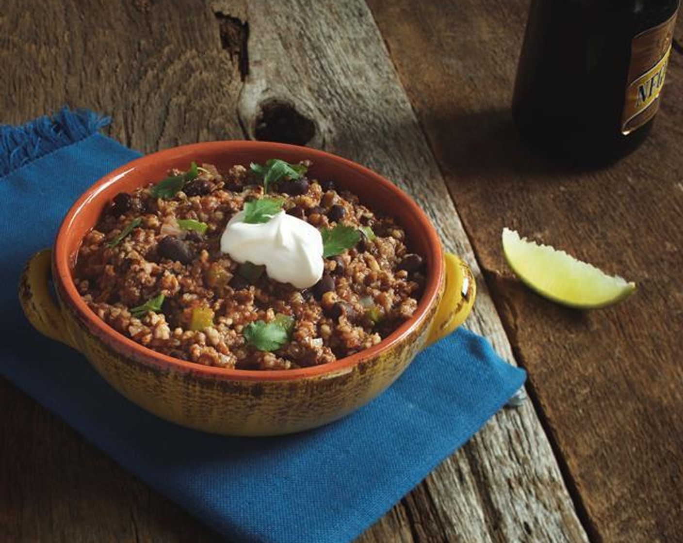 Ancho Beef and Bulgur Chili