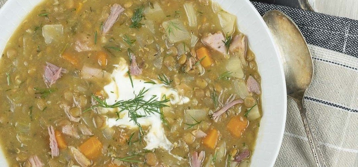 Slow Cooker Lentil and Ham Soup Recipe | SideChef