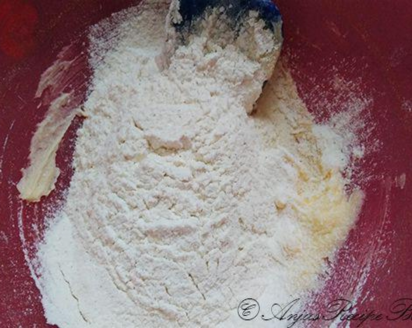 step 4 To this, add flour mixture.