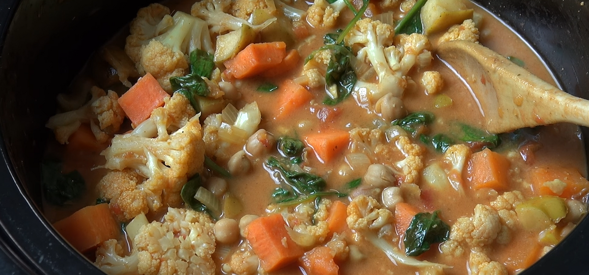 Slow Cooked Vegetable Curry Recipe SideChef