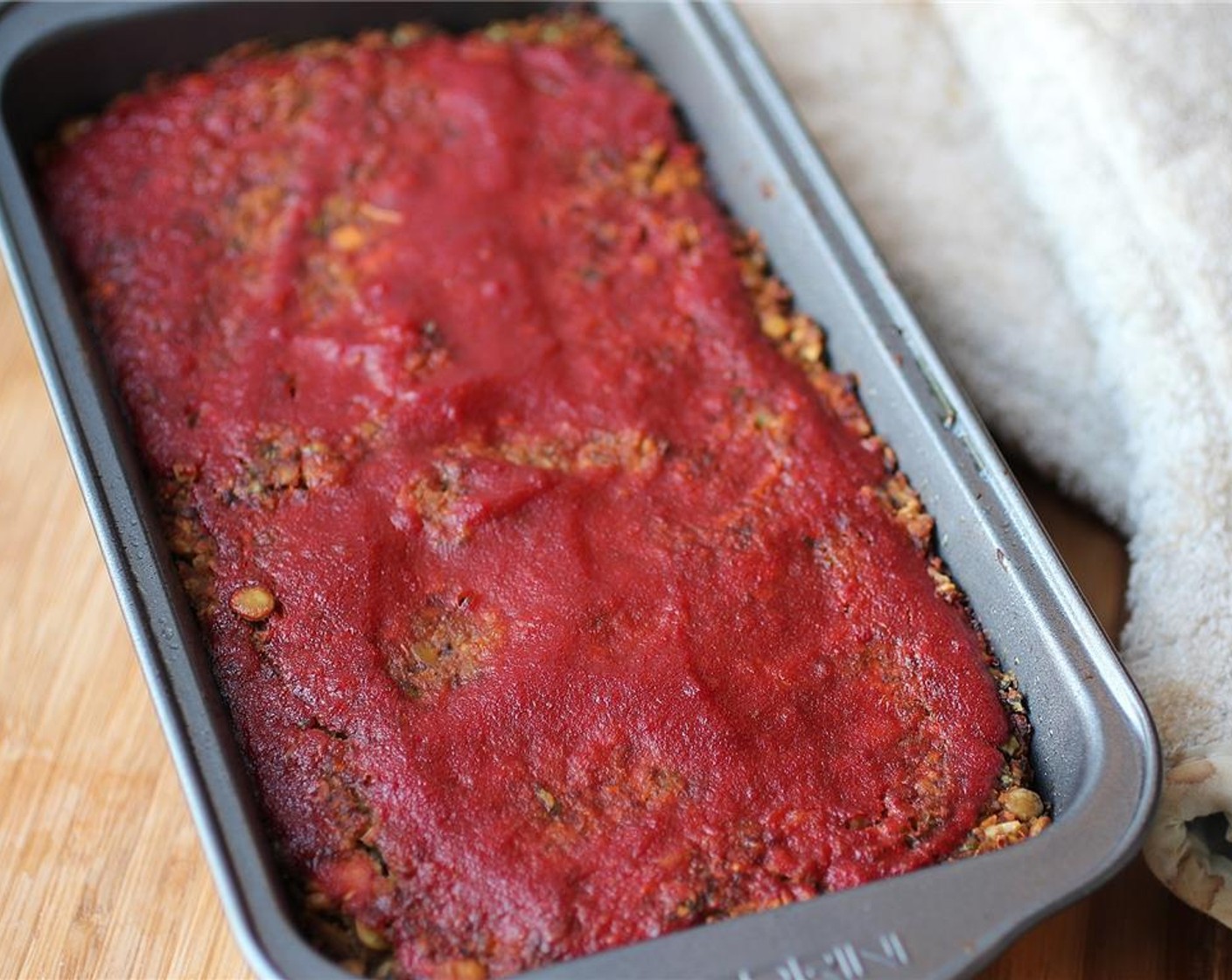 step 6 Spread the glaze on top of the loaf and place in the oven for 50-60 minutes.