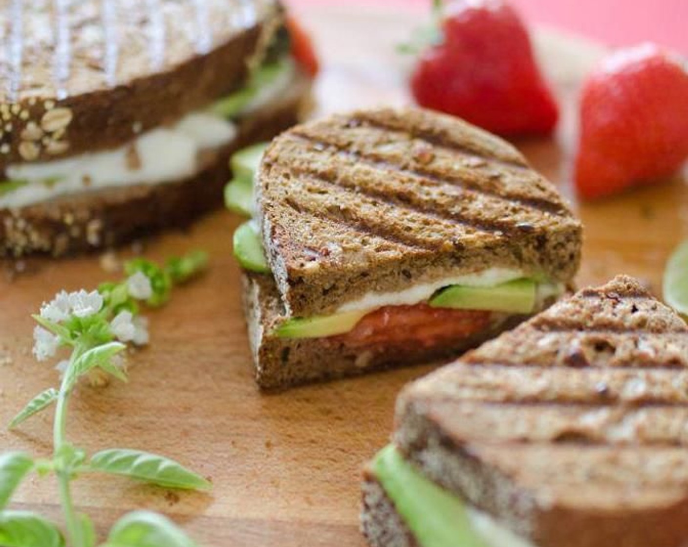 Strawberry Avocado Grilled Cheese