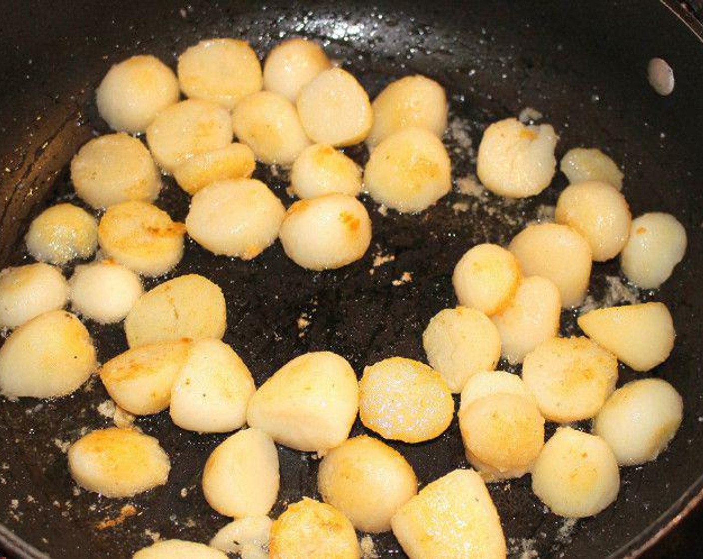 step 3 Sauté Baby Potato (1 lb) in Extra-Virgin Olive Oil (2 Tbsp).