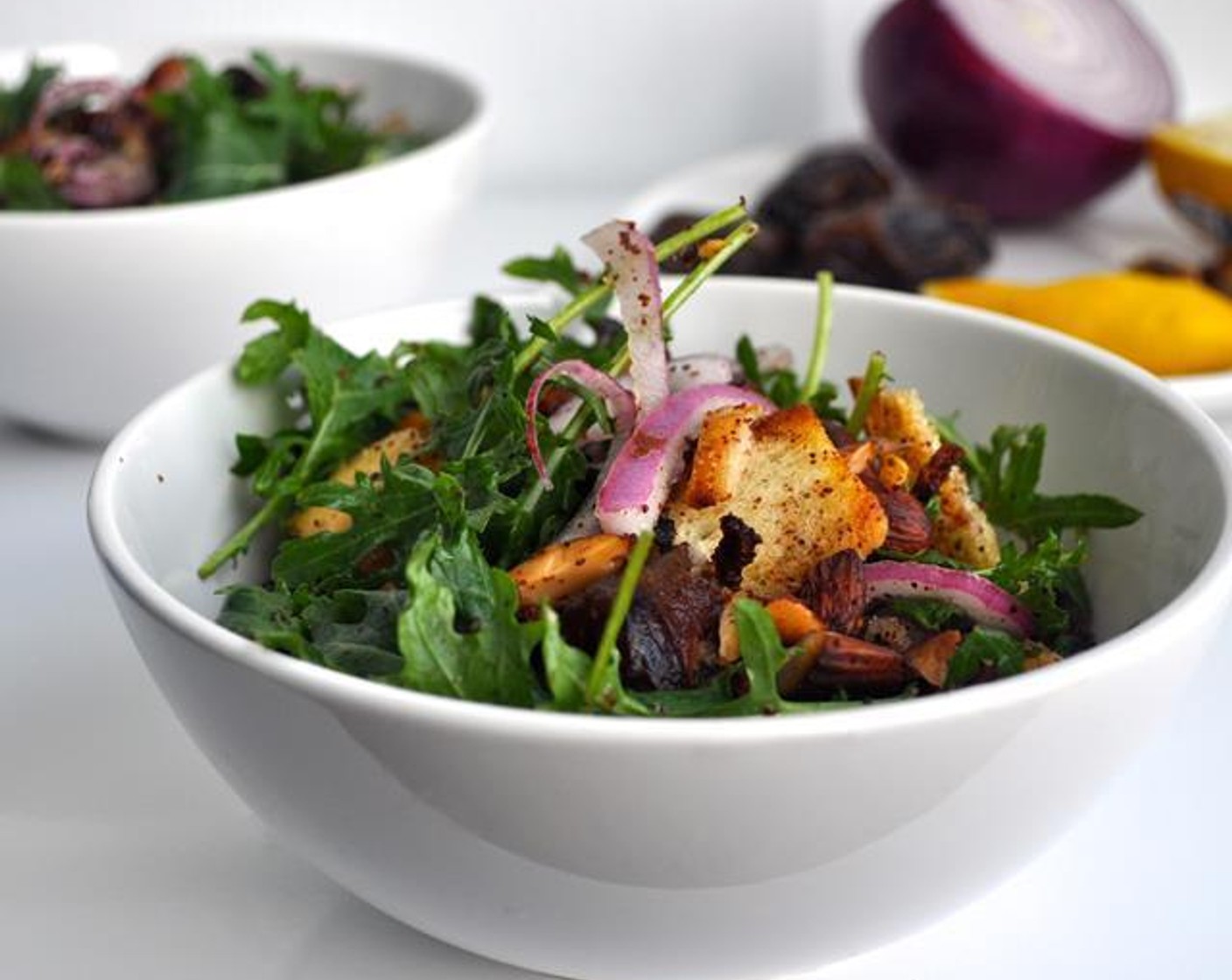 Kale Salad with Dates and Sumac Almonds