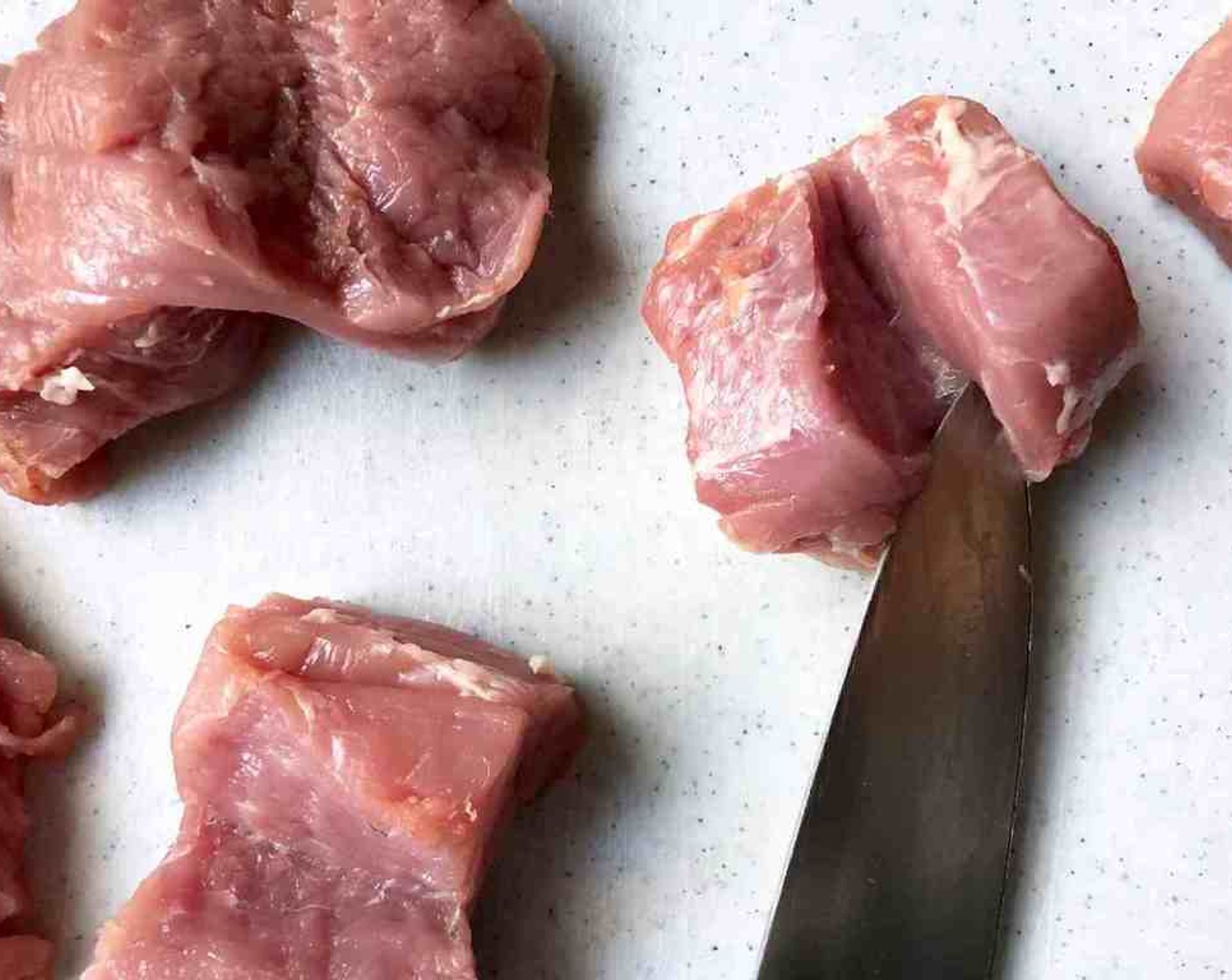 step 1 Cut the Pork Tenderloin (1.5 lb) into six equal pieces. Butterfly each piece by cutting down the middle, stopping before cutting through. Spread open each piece of pork, like opening a book.