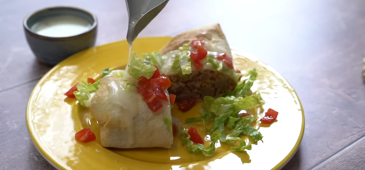 Air Fryer Vegan Chimichanga Recipe SideChef
