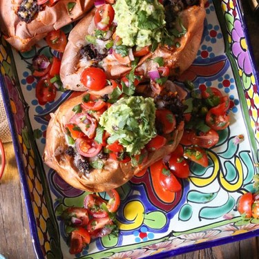 Loaded Vegetarian Sweet Potatoes Recipe | SideChef