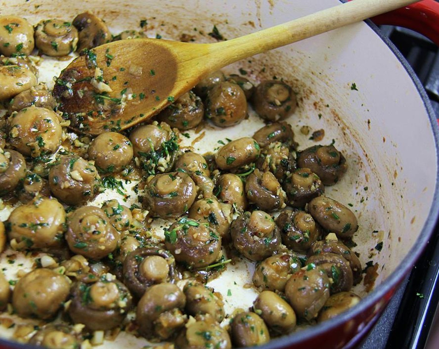 Herb Garlic Mushrooms Recipe SideChef