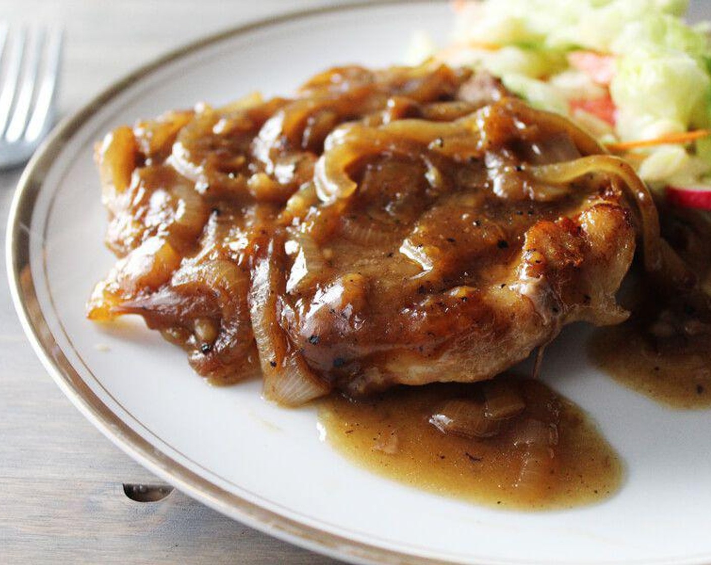 Smothered Onion Pork Chops