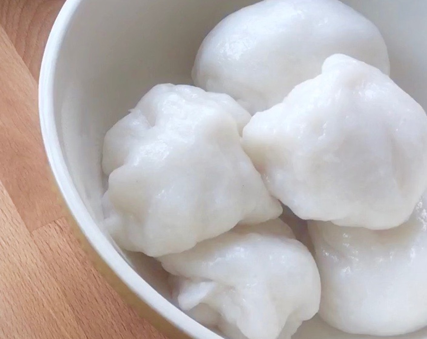 step 13 Divide the finished dough into smaller portions and set aside to rest for about 15 minutes. And we're ready to make the chive dumplings!