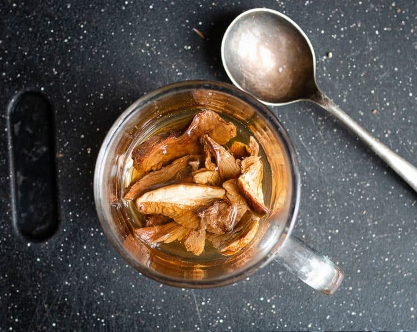 step 1 Soak the Dried Porcini Mushrooms (1 2/3 Tbsp) in Water (1/2 cup) for 20 minutes.