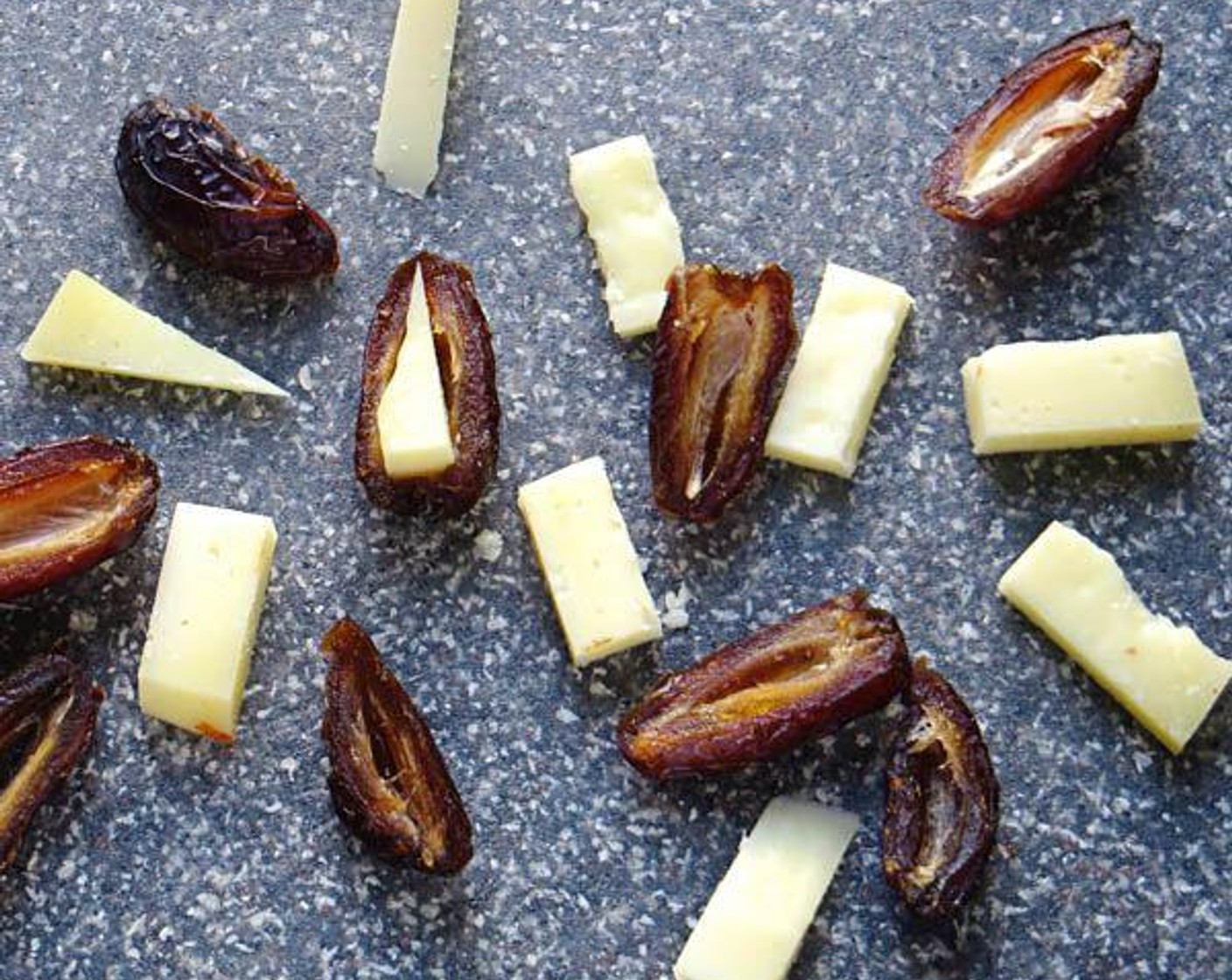 step 3 Stuff each date with a piece of Manchego Cheese (1/2 cup).