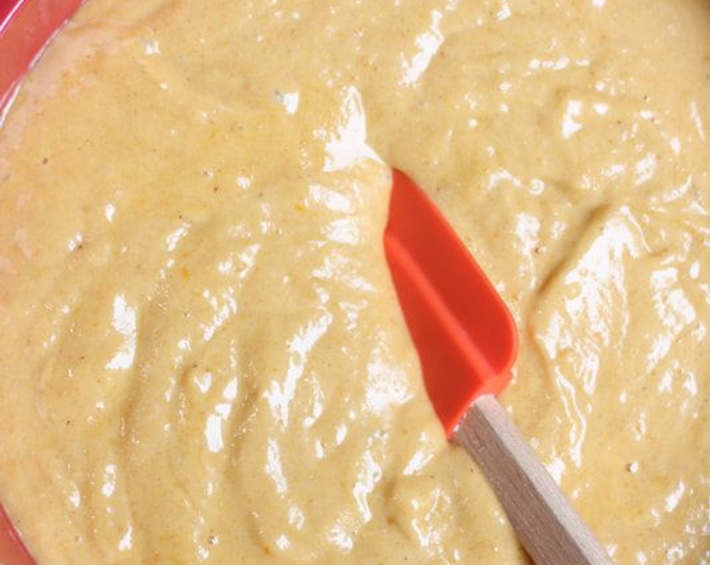 step 5 Add half of the flour mixture and beat on low speed just until combined; add remaining flour mixture and beat on low speed just until combined.