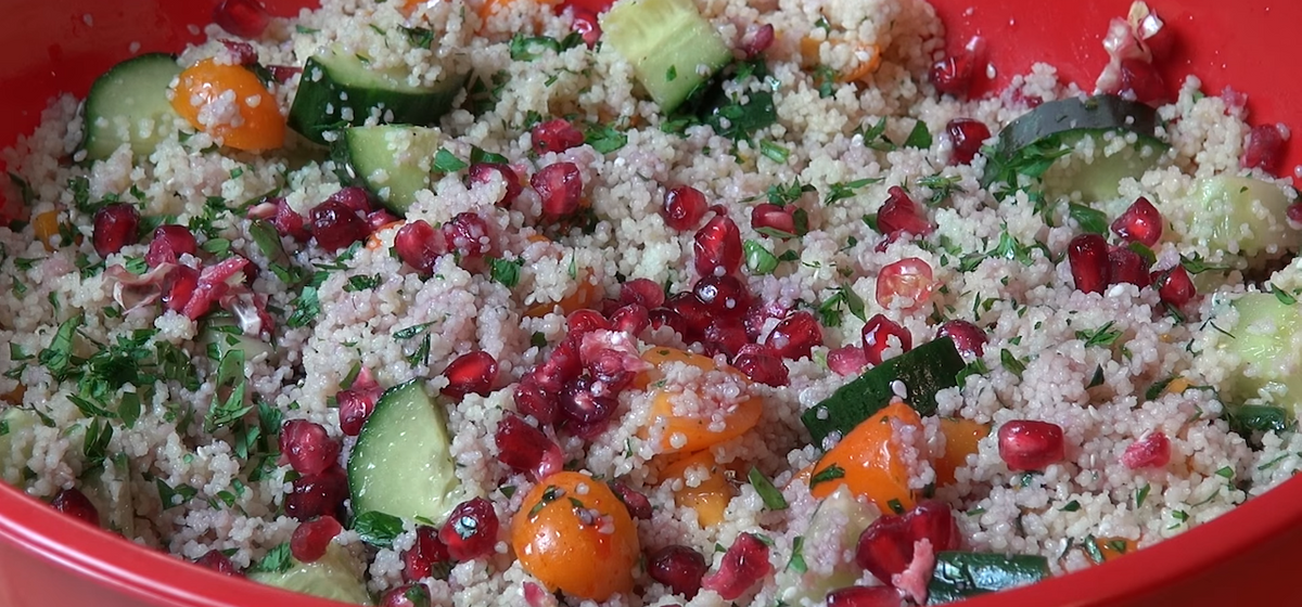 Pomegranate Cous Cous Salad Recipe SideChef