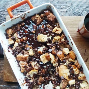 Triple Chocolate Bread Pudding Recipe | SideChef