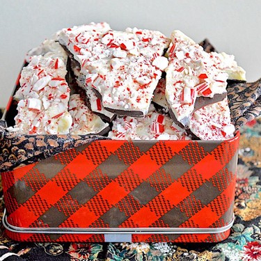 Dark Chocolate Peppermint Bark Recipe | SideChef