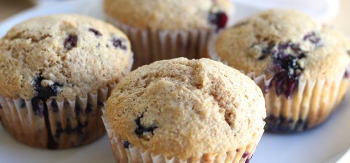 100% Whole Wheat Blueberry Muffins Recipe | SideChef