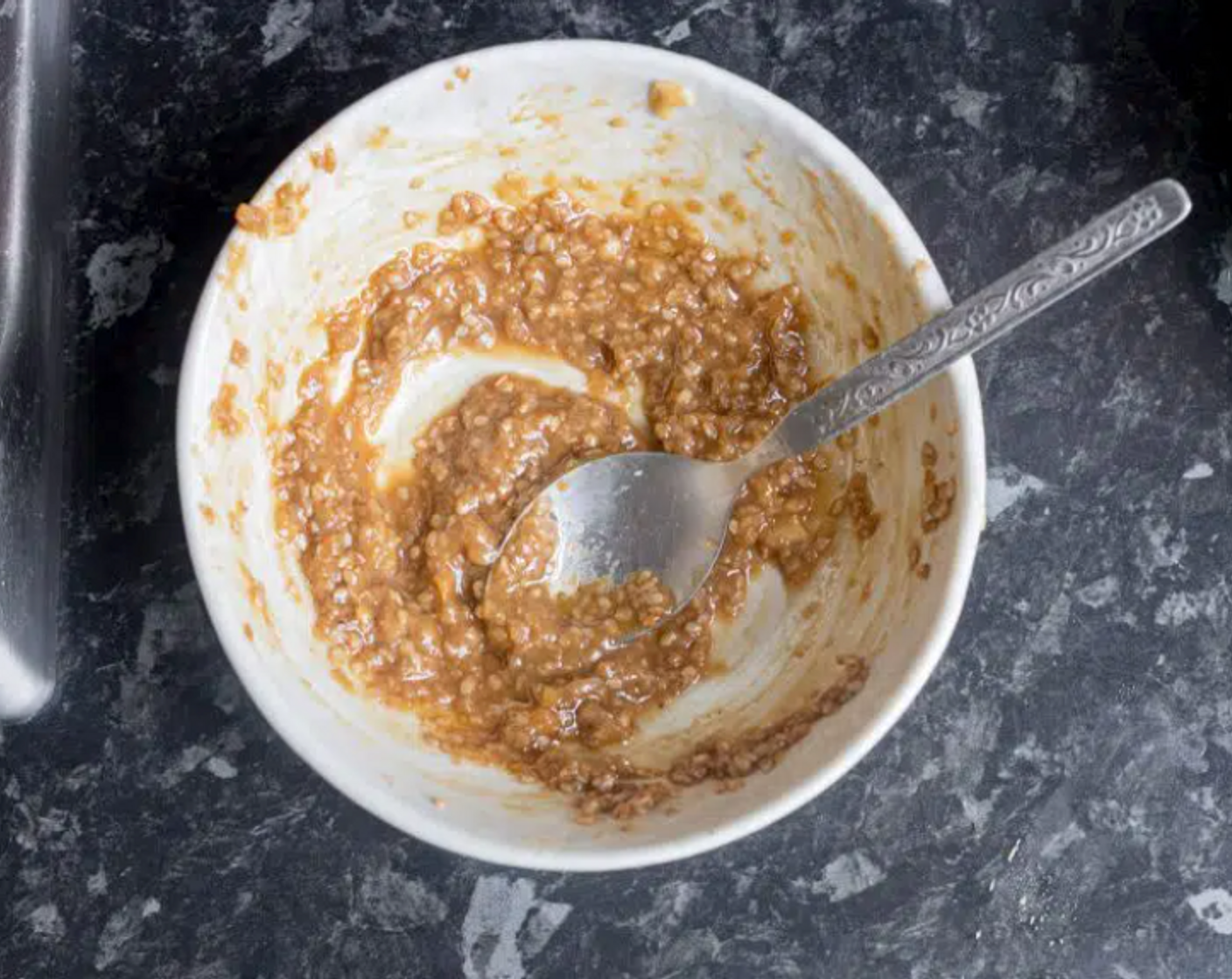 step 2 Combine the ground sesame seeds and garlic with the Mirin (1 Tbsp), Light Soy Sauce (1 tsp), and Miso Paste (1 tsp). Mix well and set aside.