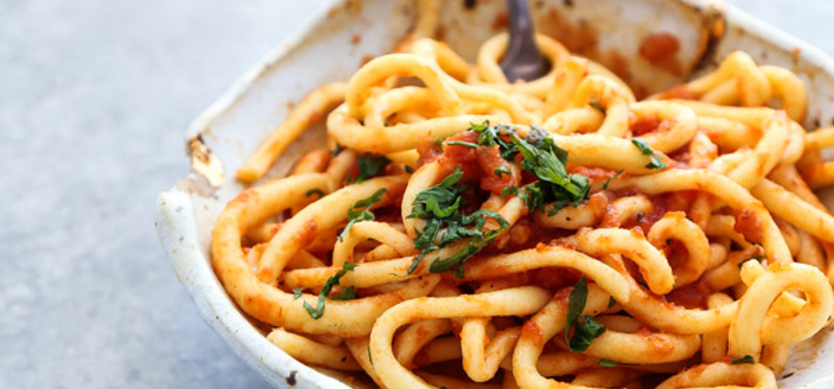 Homemade GlutenFree Pici Pasta (Tuscan Spaghetti Noodles) Recipe