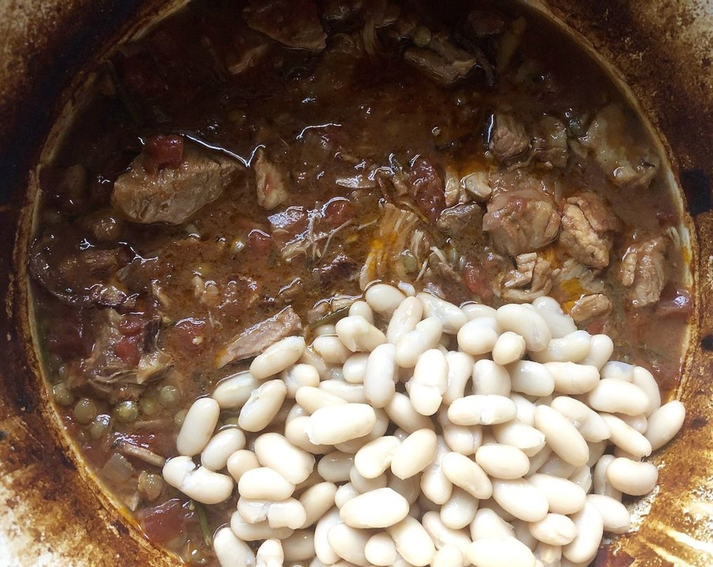 step 4 About an hour before serving, discard the herb sprigs, then gently stir in the lentils. With the slow cooker set on High, cover and continue cooking until Brown Lentils (1/2 cup) are just tender, about 1 hour.