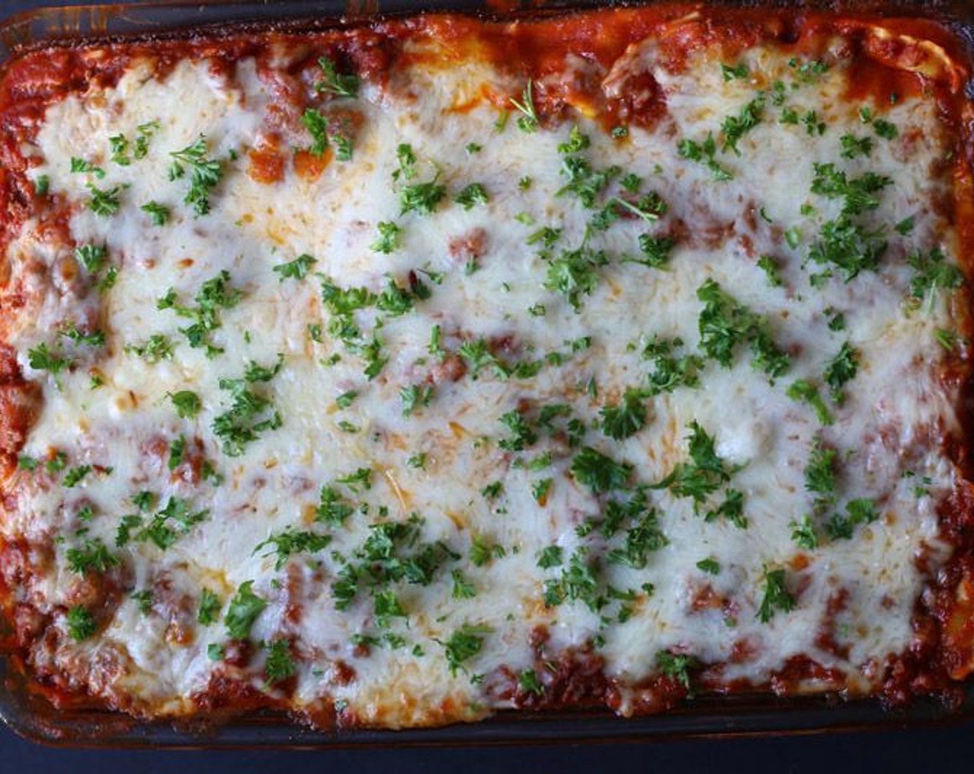 step 8 Remove from oven and let stand for 5 minutes before serving; garnish with Fresh Parsley (to taste) if desired.