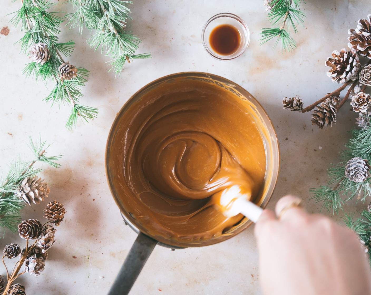 step 2 In a large pot over low heat, melt together the Honey (1 cup), Creamy Peanut Butter (3/4 cup), and Butterscotch Chips (3/4 cup) until melted smooth, about 5 minutes, stirring often.