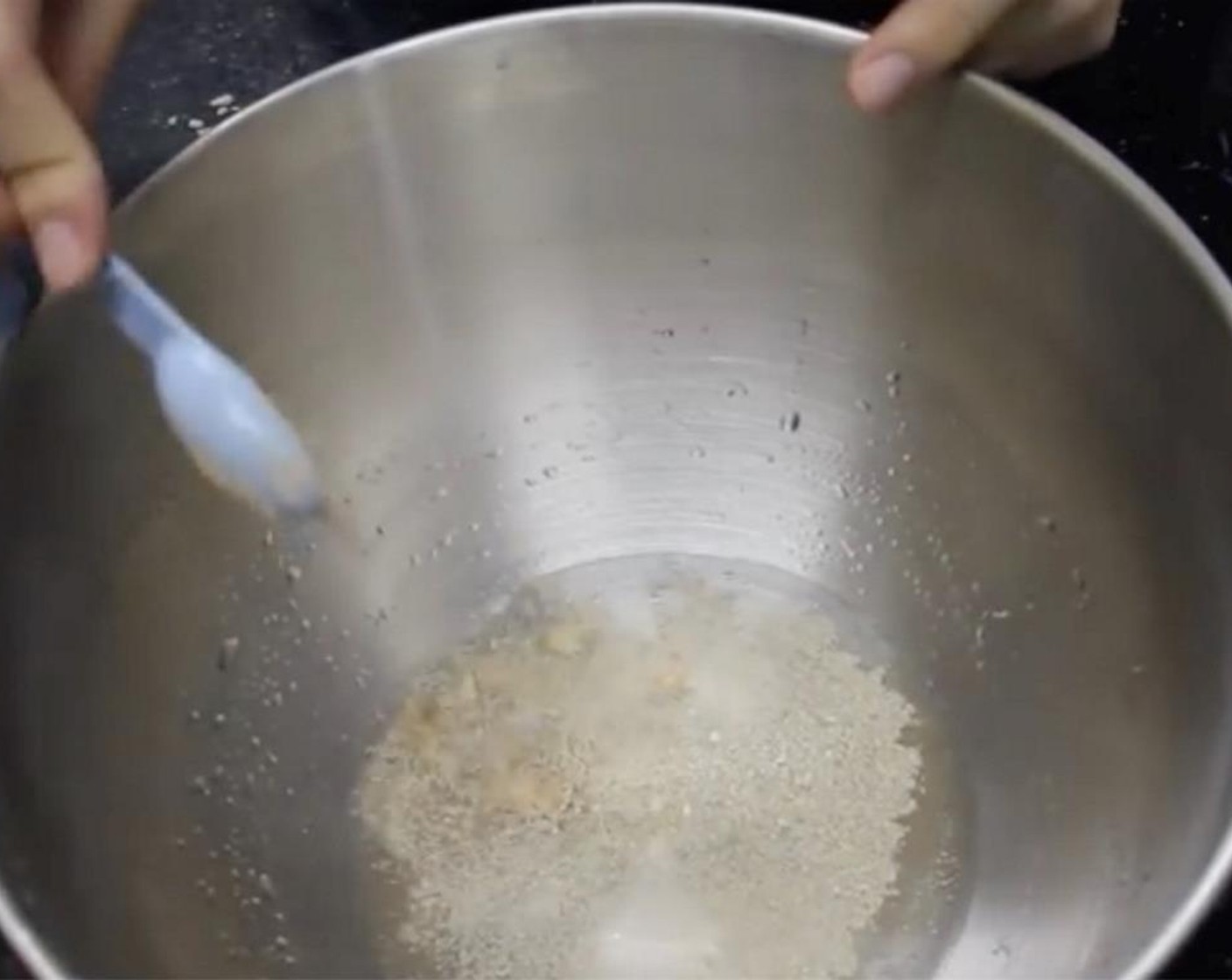 step 1 In your mixing bowl, add in Water (1 cup), Granulated Sugar (1 tsp) and Instant Dry Yeast (1/2 Tbsp). Let it sit for 10 minutes until foamy.