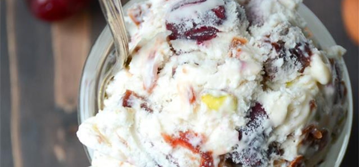Cherry Nougat Crunch Ice Cream Recipe SideChef