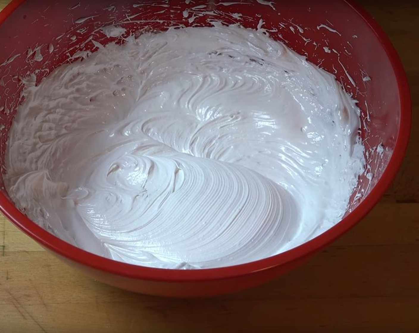 step 5 Transfer to a bowl. Add the Vanilla Extract (1 tsp) then Food Coloring (to taste), if desired, and then beat for 10 minutes or until the mixture becomes thick and voluminous.