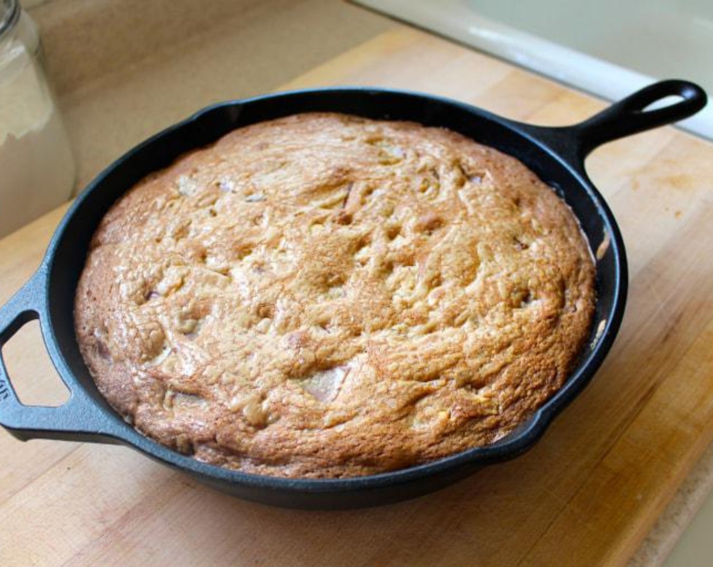 Giant Chocolate Chunk Skillet Cookie