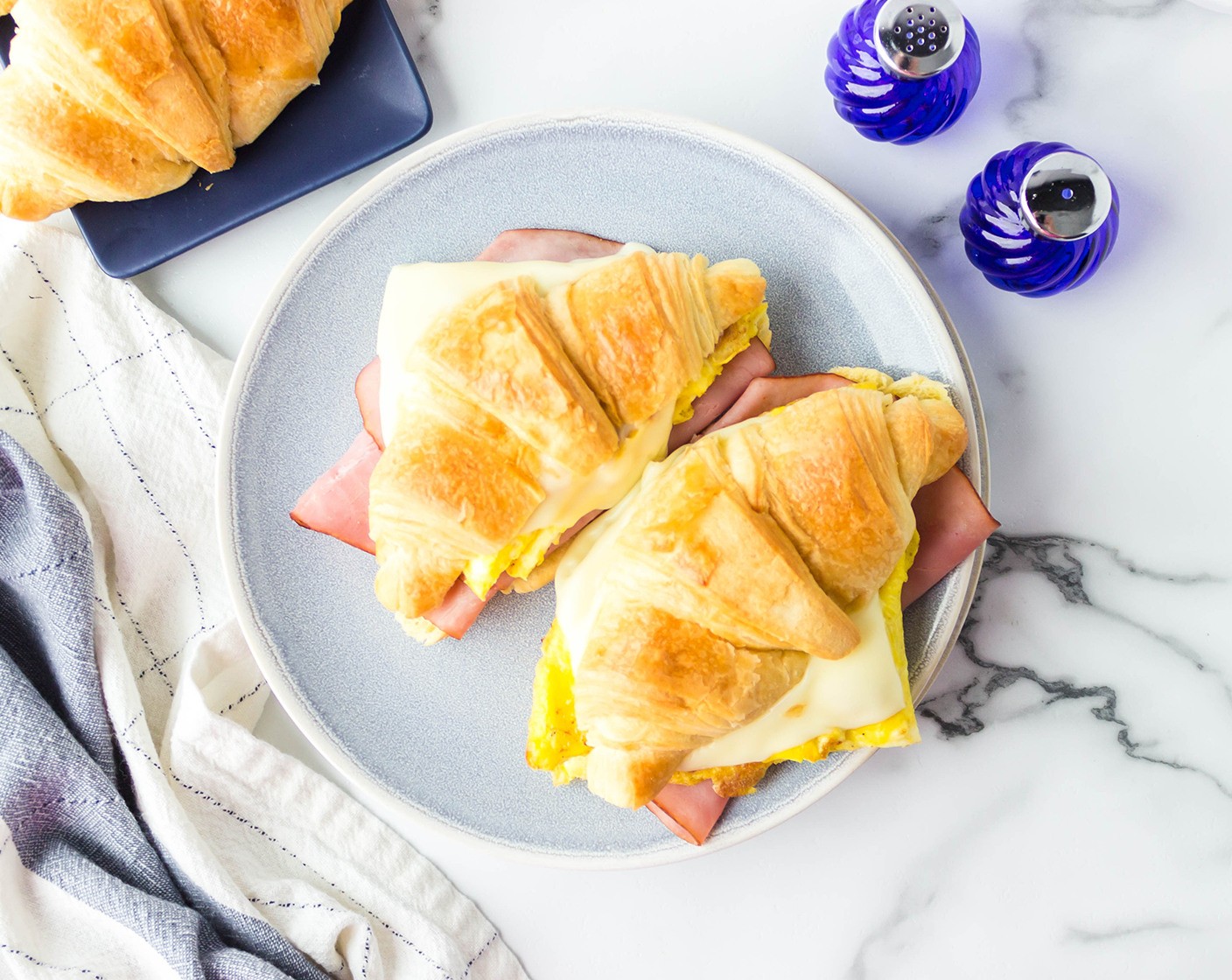 Ham, Egg, and Cheese Croissants