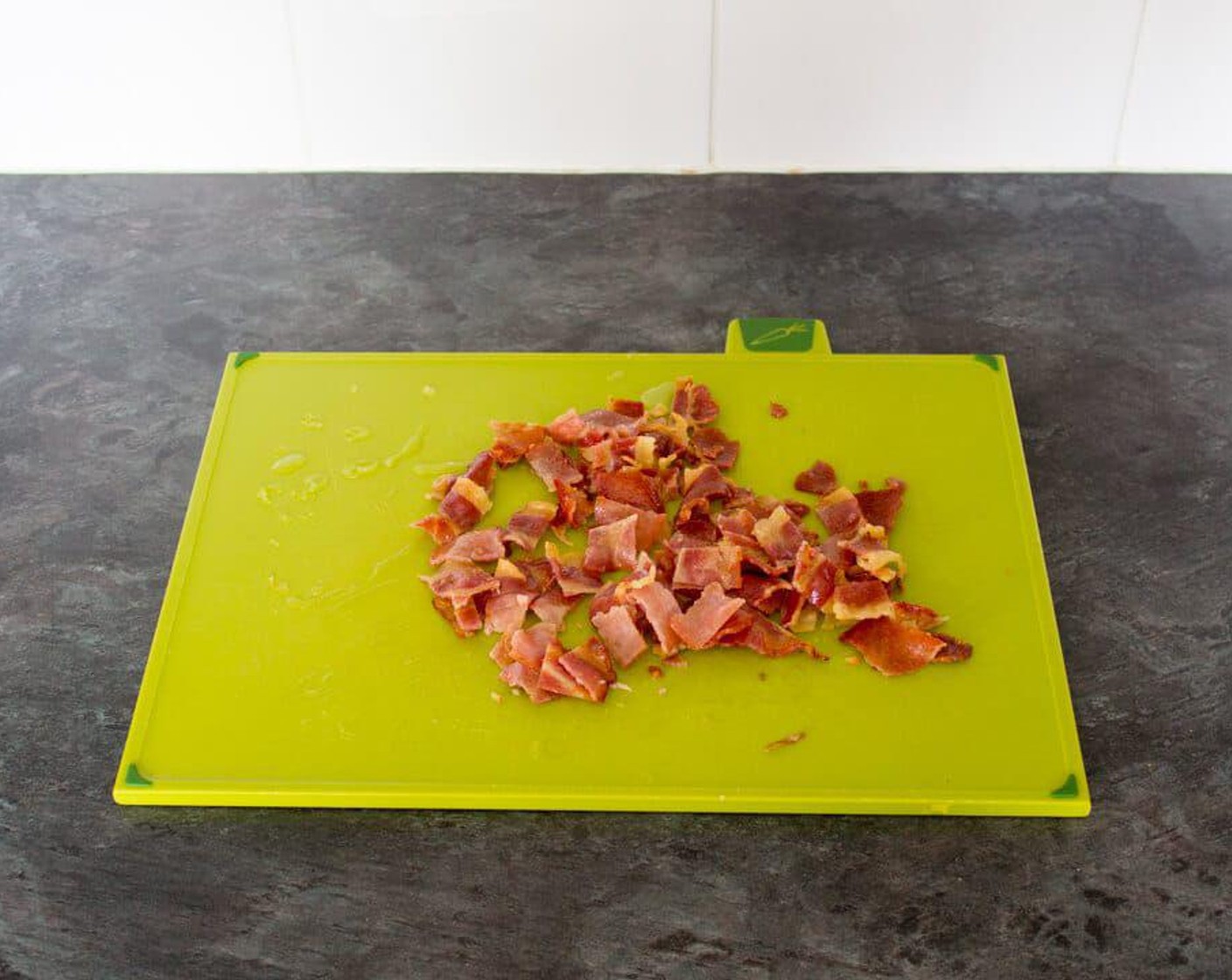 step 3 Allow to cool for a few minutes, then roughly chop into pieces.