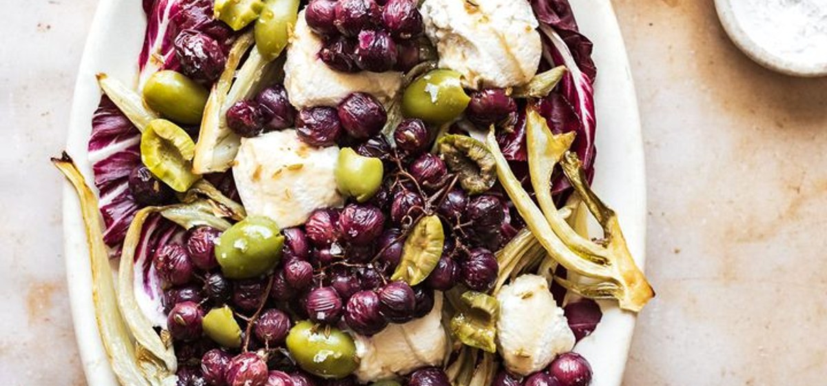 Roasted Grape, Fennel & Radicchio Salad Recipe SideChef