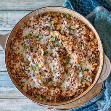 One Pot Mexican Beef and Rice with Cheese Recipe | SideChef
