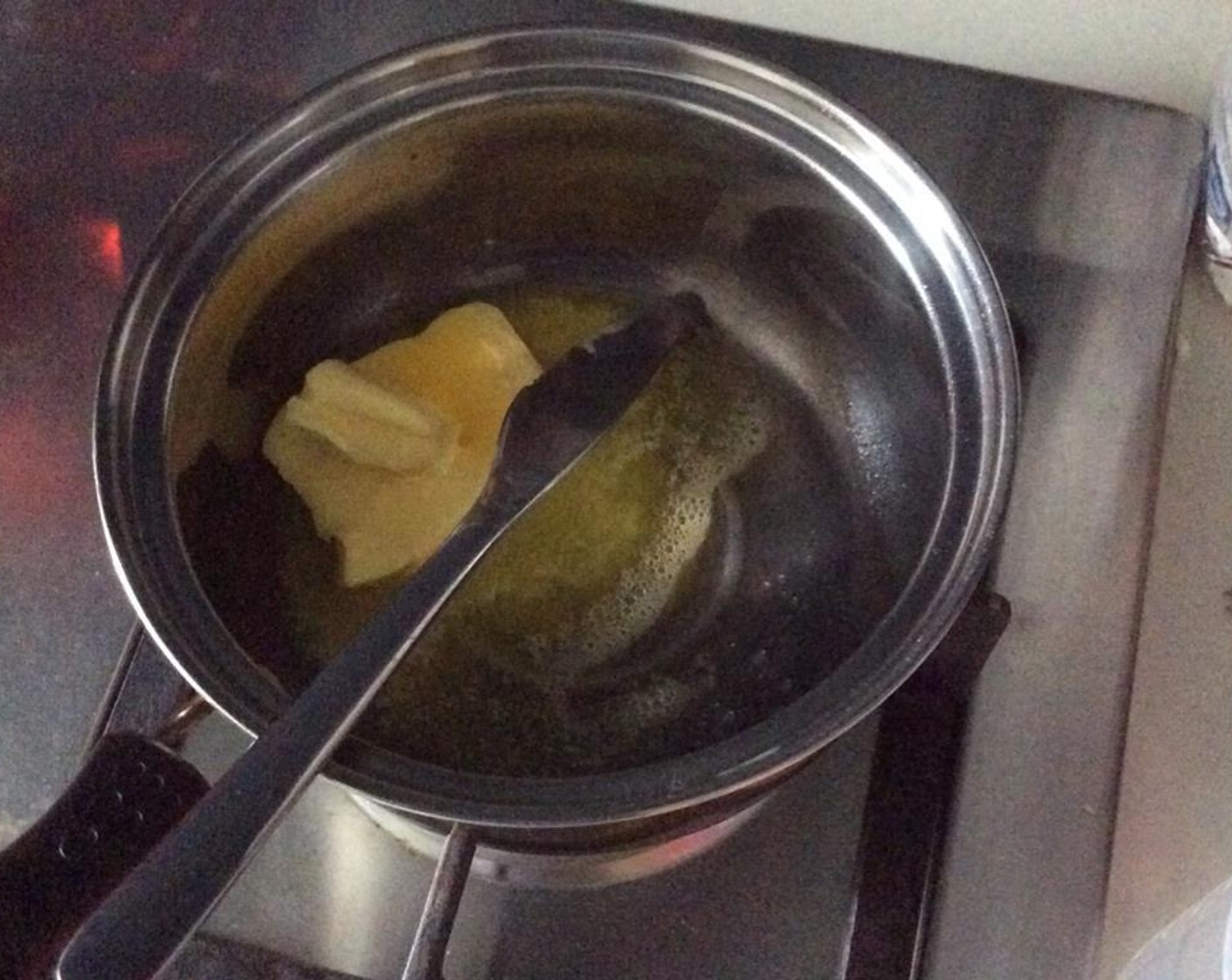 step 3 Melt Butter (4 Tbsp) on low heat for a few seconds and add to the bowl.