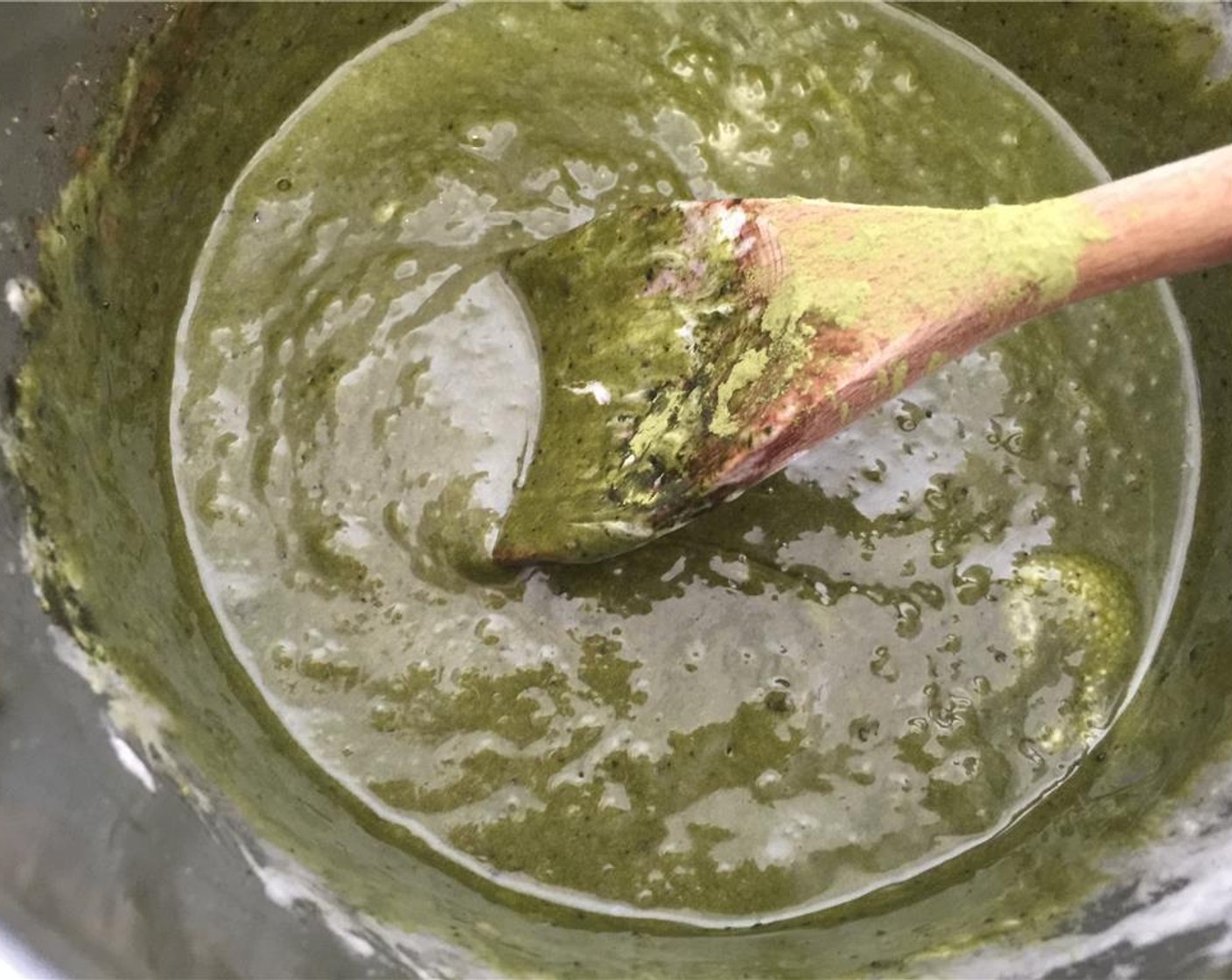 step 3 Remove the pot from the stove and stir in Bird Pick® Matcha Green Tea Powder (1 tsp), Vanilla Extract (1 tsp), and Salt (1/4 tsp).
