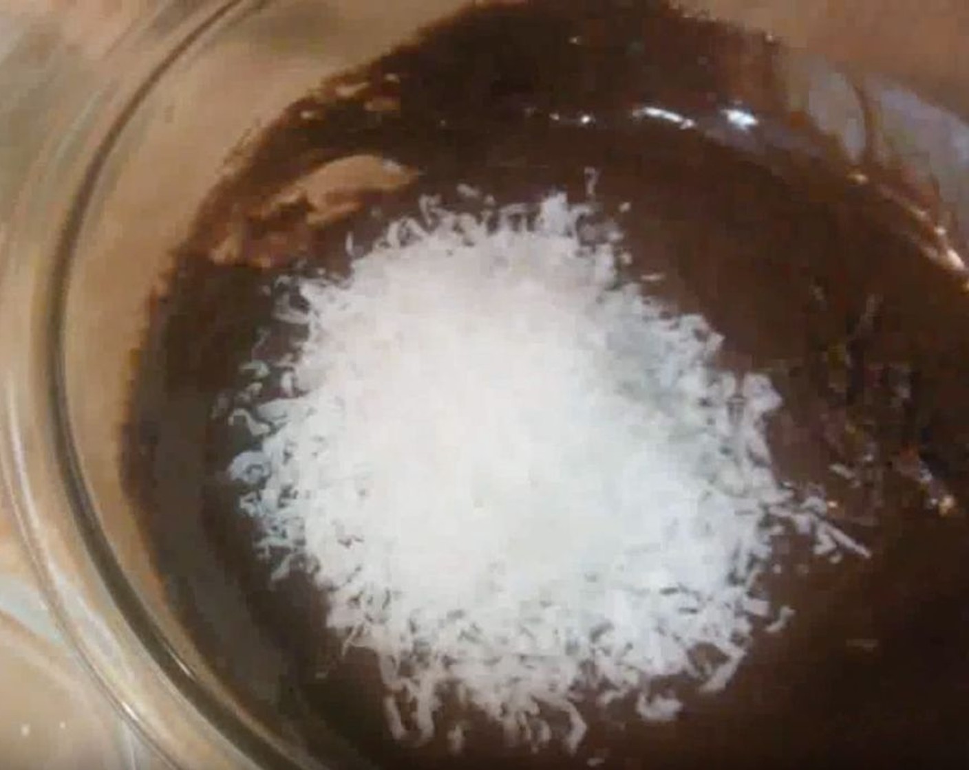 step 3 Add Coconut Flakes (1/2 cup) and stir to combine.