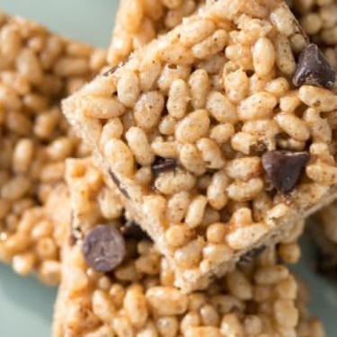 Chocolate Chip Almond Butter Rice Crispy Squares Recipe | SideChef