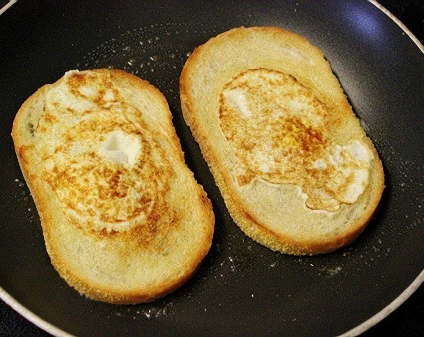 step 5 Cook for about 3 minutes, then flip the sandwich over and cook to your liking of the eggs.
