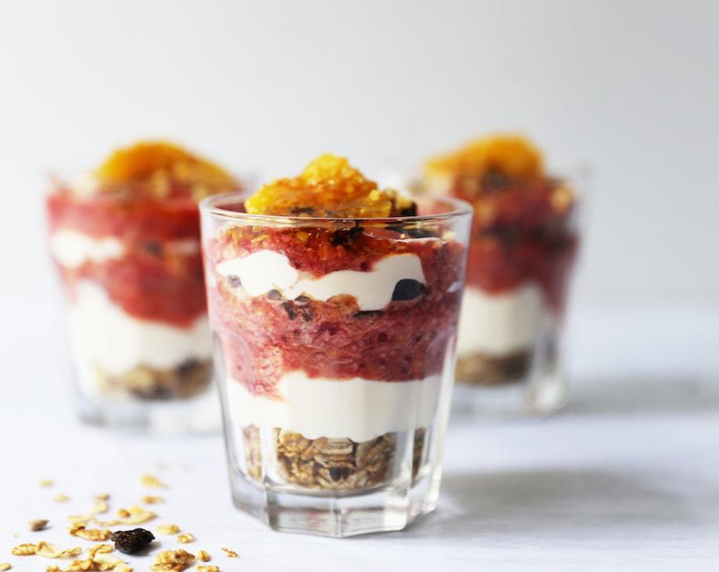 Cranberry and Coconut Breakfast Yogurt Parfait