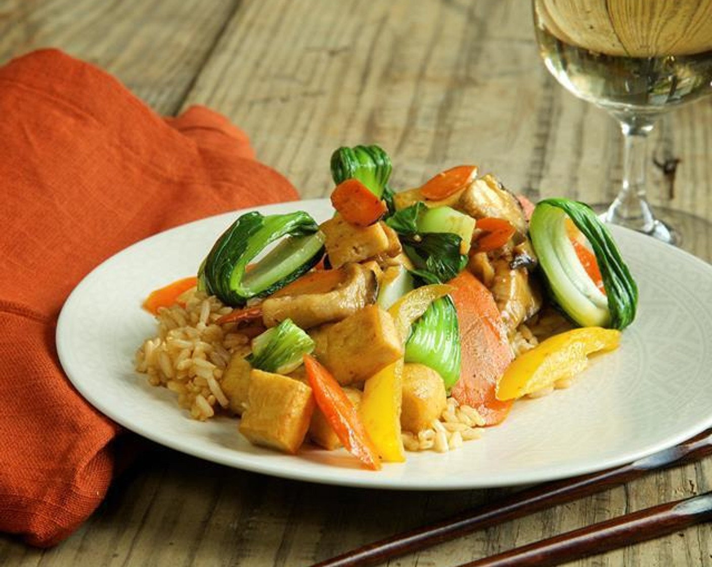 Stir-Fried Shiitake Mushrooms with Tofu