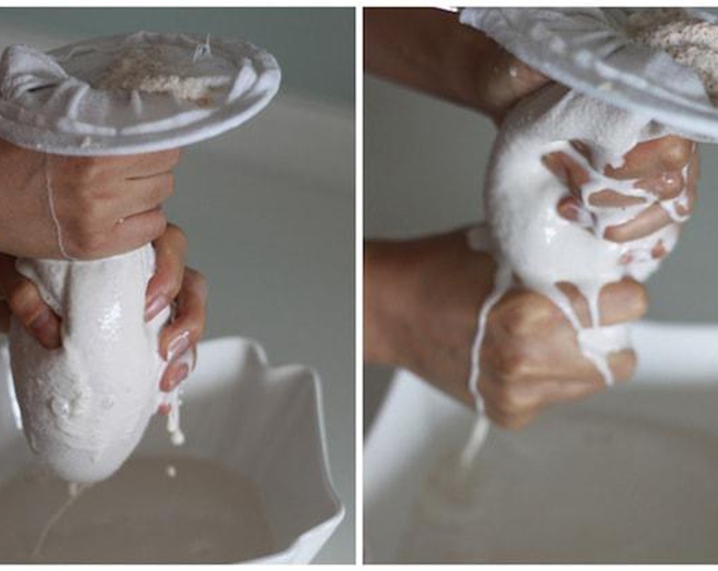 step 4 Gently squeeze the bottom of the bag to release the milk.